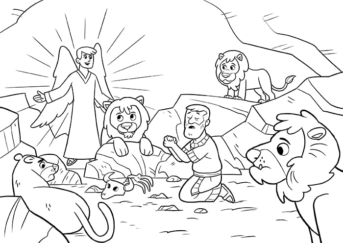 A Roaring Rescue - Coloring Page