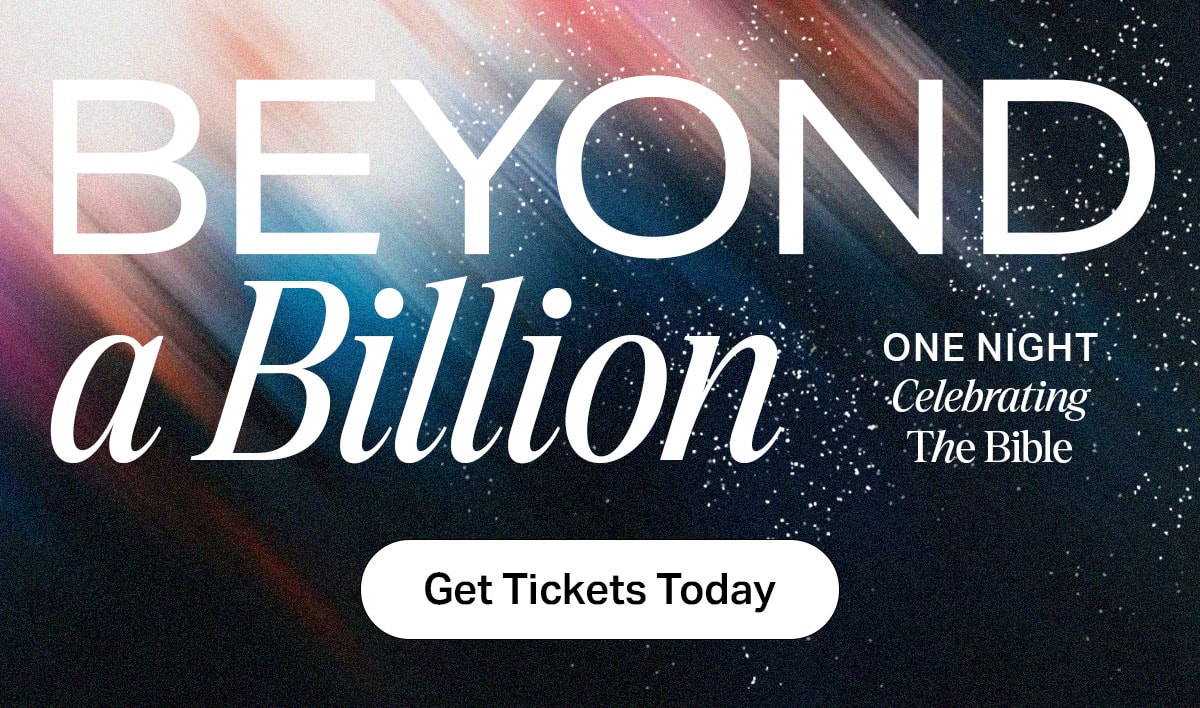 Beyond a Billion. One Night celebrating the bible
