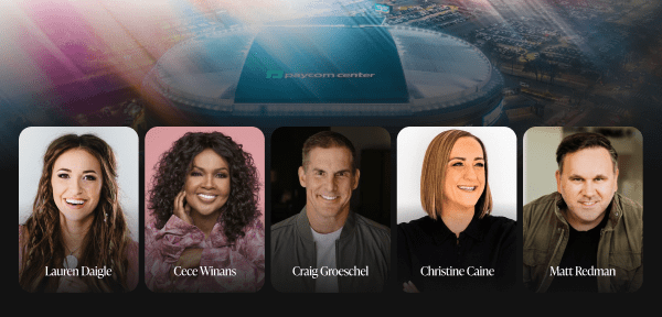 Além de um Bilhão, Lauren Daigle, CeCe Winans, Craig Groeschel, Christine Caine, Matt Redman.
